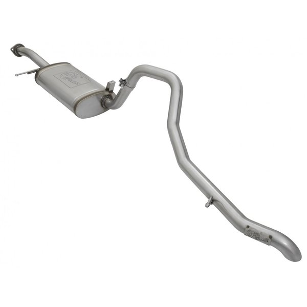 Afe Stainless Steel, With Muffler, 2.5 Inch Pipe Diameter, Passenger Side Rear Exit, With High Tuck Tip 49-46122